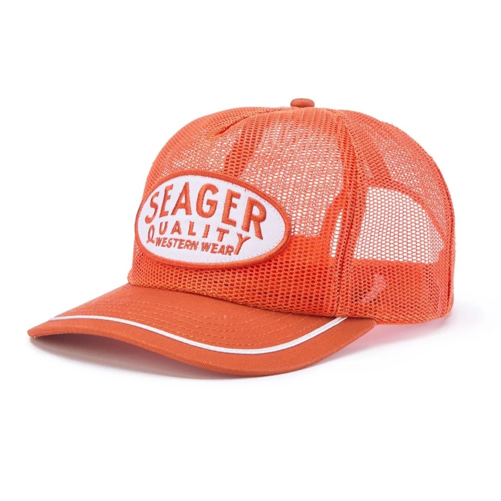 Orange Mesh Trucker Hat